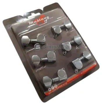 Phx Tarraxa Violão Guitarra Aço PHX Mustang TRS4 Blindada 6 em Linha Individual Cromada