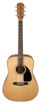 Fender CD-60 Dreadnought V3 DS Acoustic Guitar, Walnut FB, Natural