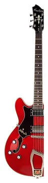 Hagstrom Viking Lefthand -04 L/H Hollowbody E-Gitarre, cherry