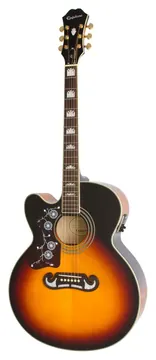 Epiphone Limited Ed. Ej-200Sce Vintage Sunburst Left Hand