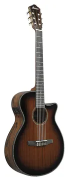 Ibanez AEG74N-MHS Nylon Elektro-Akustik-Gitarre, mahogany sunburst gloss