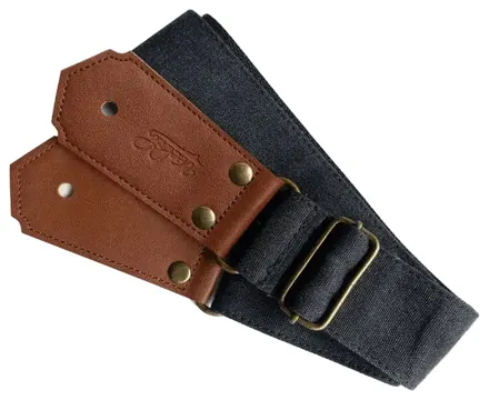 Veelah Black Canvas Guitar Strap