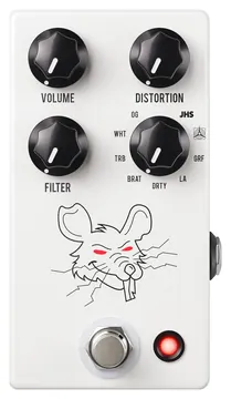 JHS Pedals PackRat White Overdrive Distortion Fuzz Effektpedal