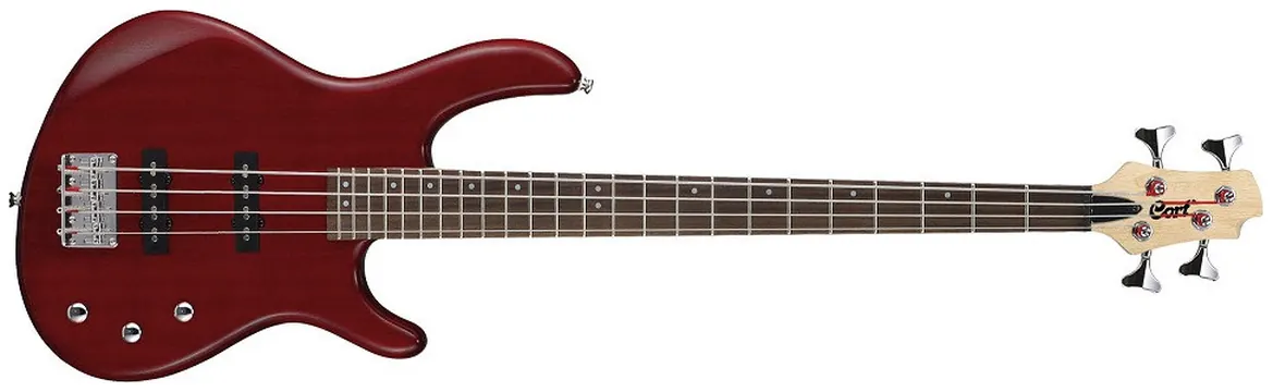 Cort Action Bass - open pore black cherry