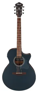 Ibanez AE275 DBF Dark Tide Blue Flat Chitarra Acustica Elettrificata
