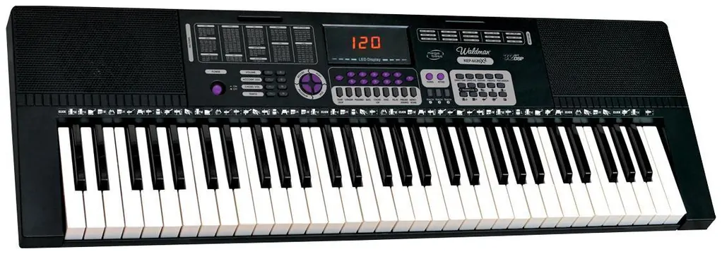 Waldman Teclado Musical Waldman KEP6120X2 61 Teclas Com Fonte Bivolt