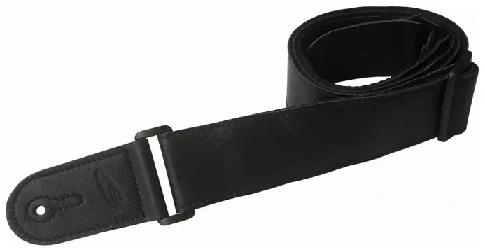 Levin 2" Adjustable Standard Leather Guitar Strap in Black (LS-G-L-A-200-BLACK)