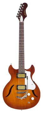 Harmony Standard Series Comet w/Tremolo Electric Guitar w/Case, RW FB, Sunburst