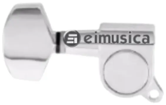 Phx Tarraxa PHX TRS6 GV Blindada 3+3 Individual Cromada para Violão Aço ou Guitarra