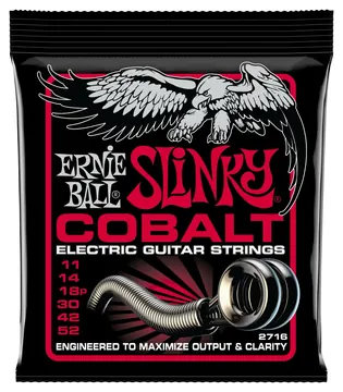 Ernie Ball 2716 Slinky Cobalt Burly 011-052 Saiten für E-Gitarre