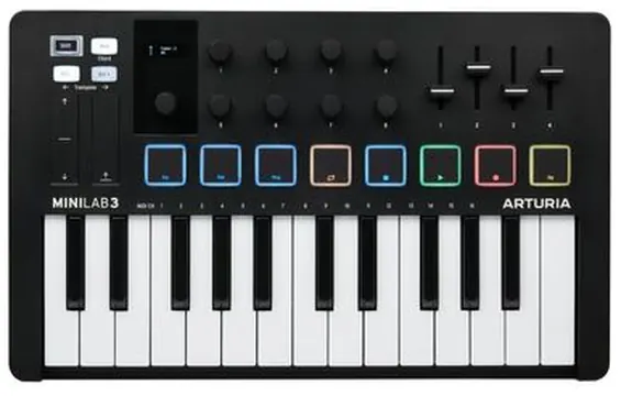 Arturia Minilab MK3 Clavier Maitre Usb 25 Touches Noir