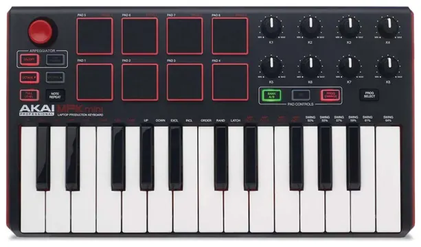 akai Teclado Controlador Akai Mpk Mini MKII 25 Teclas e 8 Pads