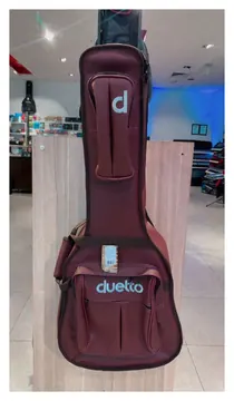 Working Bag Bag para Violão Folk Prime em Couro Vinho Impermeável