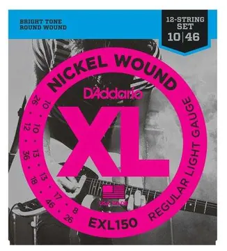 D'Addario EXL150 für 12-saitige E-Gitarre