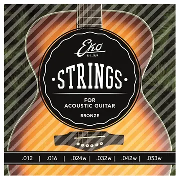 Eko Acoustic Guitar Set 12-53 16100402 Corde Bronzo x Chitarra Acustica Blister