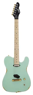 Slick Guitars SL50 Maple Surf Green E-Gitarre