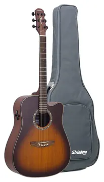 Strinberg London LE50C VSS Vintage Sunburst Satin Eletroacústico Aço C/ Bag