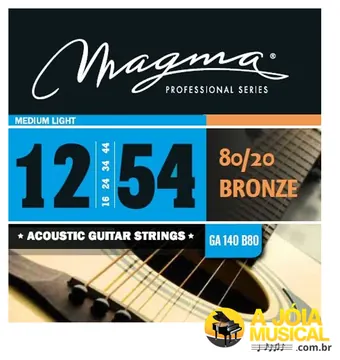 Encordoamento Magma GA140B80 Violão Aço Bronze 80/20