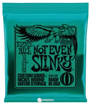 Ernie Ball Encordoamento Ernie Ball Guitarra 0.12 - 0.56 Not Even Slinky