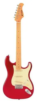 Prodipe ST80MA Car Guitare Electrique Strato Candy Red