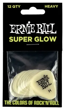 Ernie Ball Super Glow Plektren Heavy