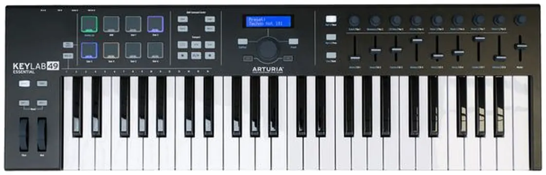 Arturia ESSENTIAL3-49BK Clavier Maitre Usb/midi 49 Touches Noir