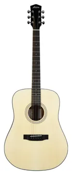 Harmony Foundation Series Terra Dreadnought Acoustic Guitar, Natural Satin