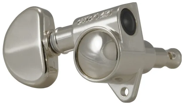 Grover 102N Original Rotomatics with Round Button - Guitar Machine Heads, 3 + 3 - Nickel