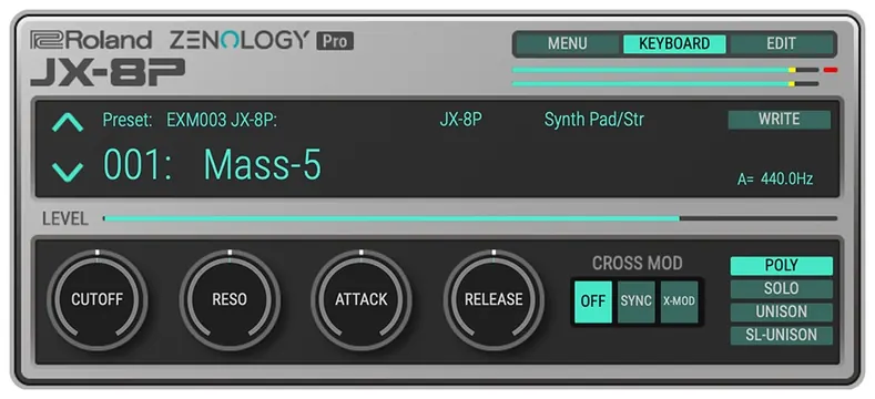 Roland JX-8P Model Expansion Synthesizer