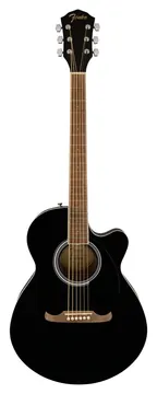 Fender fa135ce concert v2 black chitarra acustica elettrificata