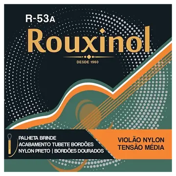 Rouxinol Encordoamento Rouxinol R-53A Violão Nylon (Preto)