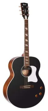 Cort Eletroacústico CJ Retro Aço Vintage Black Matte