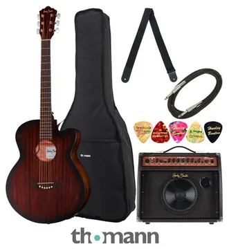 Harley Benton Delta Blues MJCE Bundle