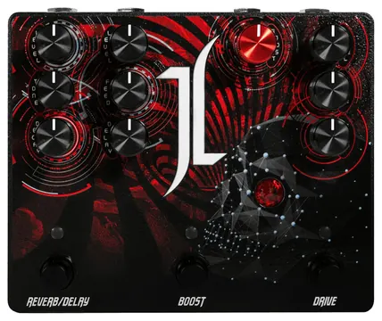 AllPedal Devils Triad Jeff Loomis Signature Distortion Boost Delay Reverb Pedal