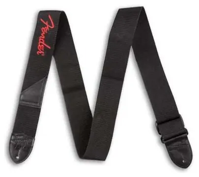 Correia Fender para Guitarra Logo Vermelho