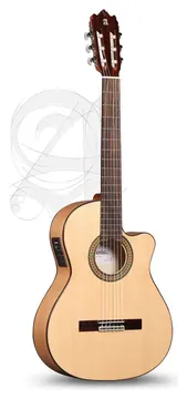 Alhambra Student 3F Cw E1 Flamenco + 9738 25mm Gigbag