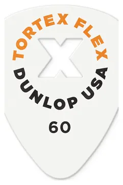 Jim Dunlop 428XP Tortex Flex X Player Picks 0,60mm Plektrum (12 Stück), Flexx orange