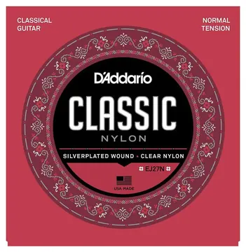 D'Addario EJ27N Normal Tension Corde x Chitarra Classica in Nylon x Studenti