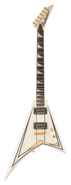Jackson Pro Series Rhoads RRT-3, Ebony Fingerboard, Ivory with Black Pinstripes