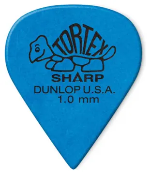 Dunlop Tortex Plektren Sharp 1,0 mm