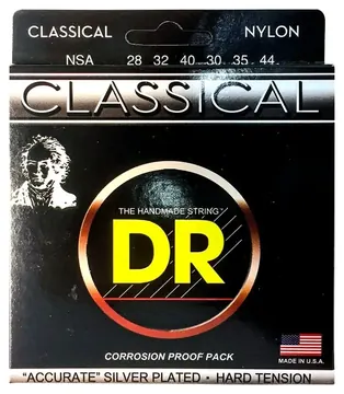 DR STRINGS NSA Nylon Classical - Hard Tension CORDE PER CHITARRA CLASSICA IN NYLON - 028/044