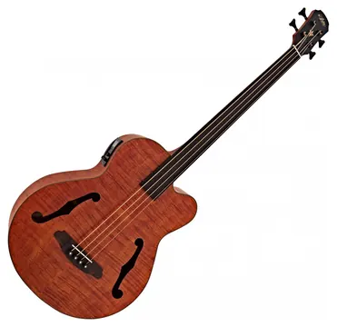 Aria FEB-F2M/FL Medium Scale Fretless Bass Stained Brown