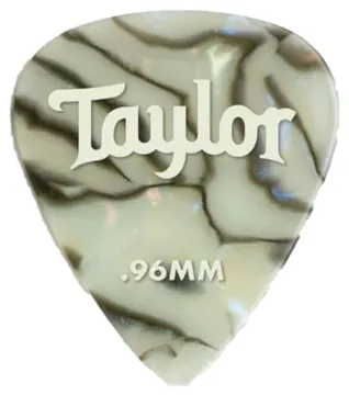 Taylor 80736 | Celluloid 351 Picks| Abalone colour | 0.96mm Pack-12