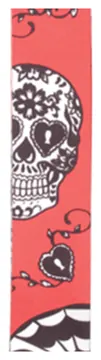 D'Addario Polyester Guitar Straps Red Sugar Skulls