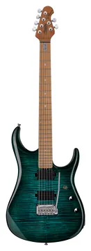 Sterling E-Gitarre, JP15, Flame Maple Top, Teal