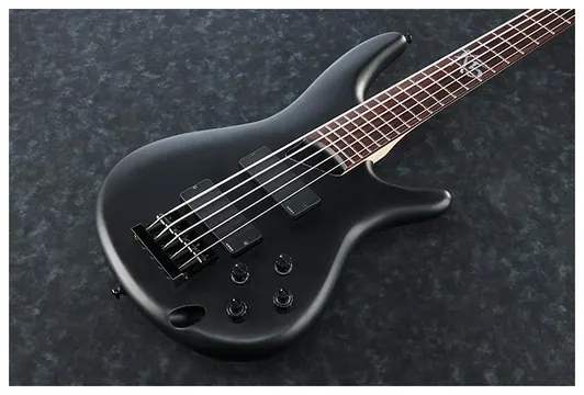 Ibanez K-5 Fieldy Signature 5 String Black Flat