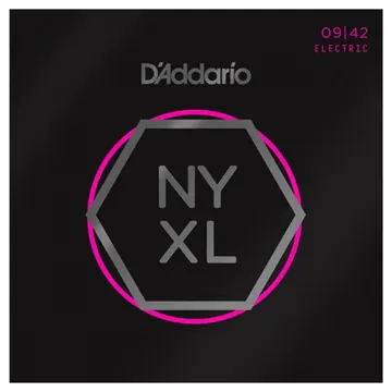 D'Addario NYXL0942 Carbon Steel Alloy Super Light Electric Strings (.009-.042)