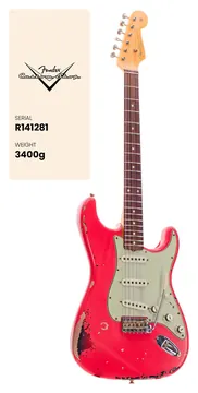Fender Custom Shop Stratocaster Michael Landau '63 FIESTA RED over 3-Color Sunburst Signature Artist 2025