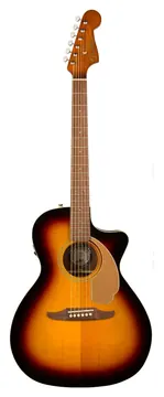 Fender Newporter Player Sunburst Chitarra Acustica Elettrificata