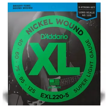 D'Addario D’addario EXL220-5 40-125